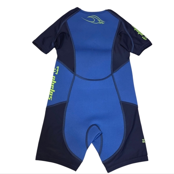 Aqua Sphere Stingray HP Junior Short Sleeve Wetsuit - Royal Blue / Navy Blue 6 - Picture 3 of 10